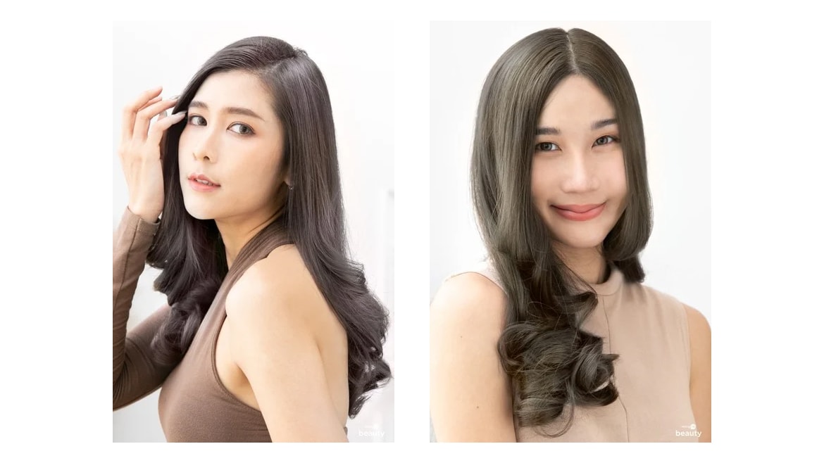 สีผมเทาหม่นโทน Ash